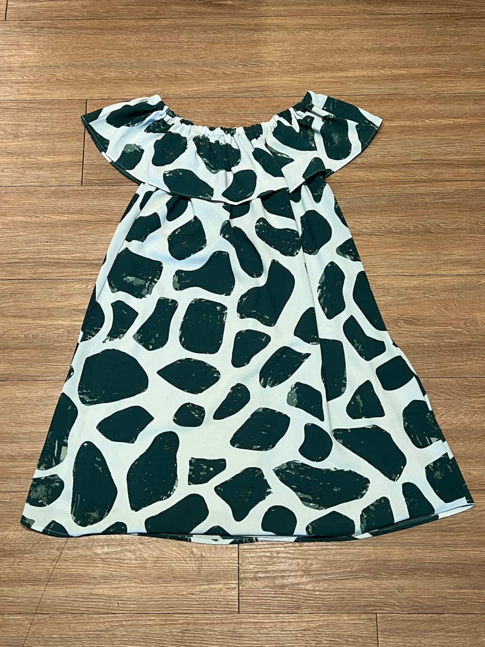 Nine West Girls One-Piece in Teal and White Animal Spot